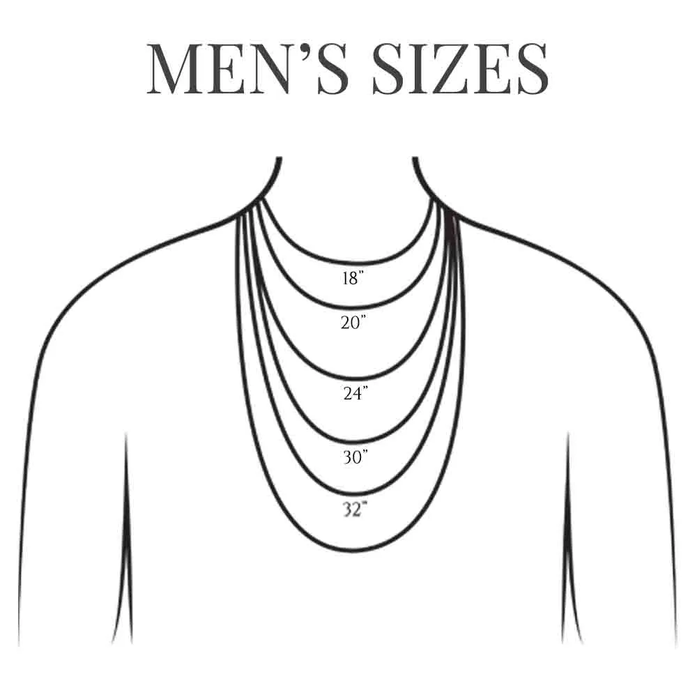 5.0 mm Sterling Silver Figaro Chain - LUXURY WEIGHT | #C5531