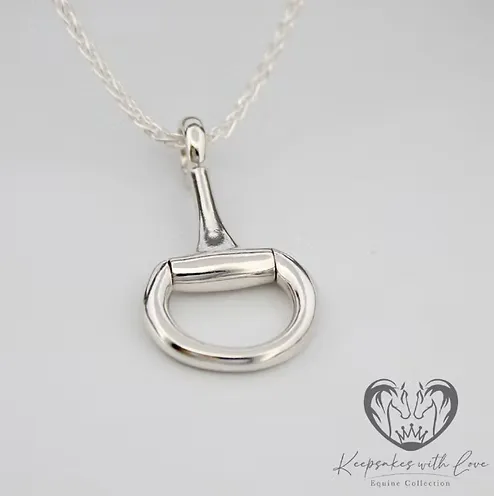 9ct Yellow Half Bit Pendant