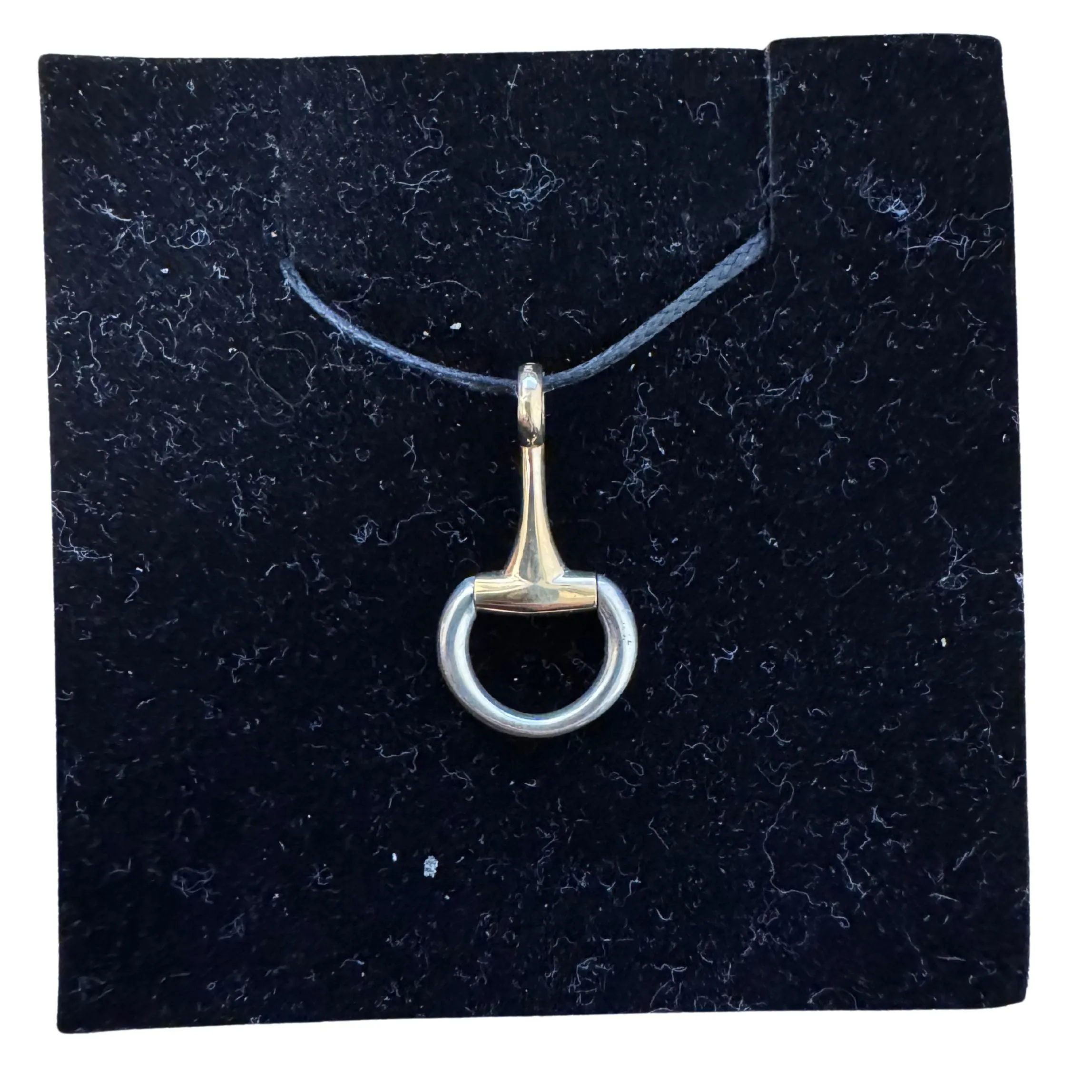 9ct Yellow Half Bit Pendant