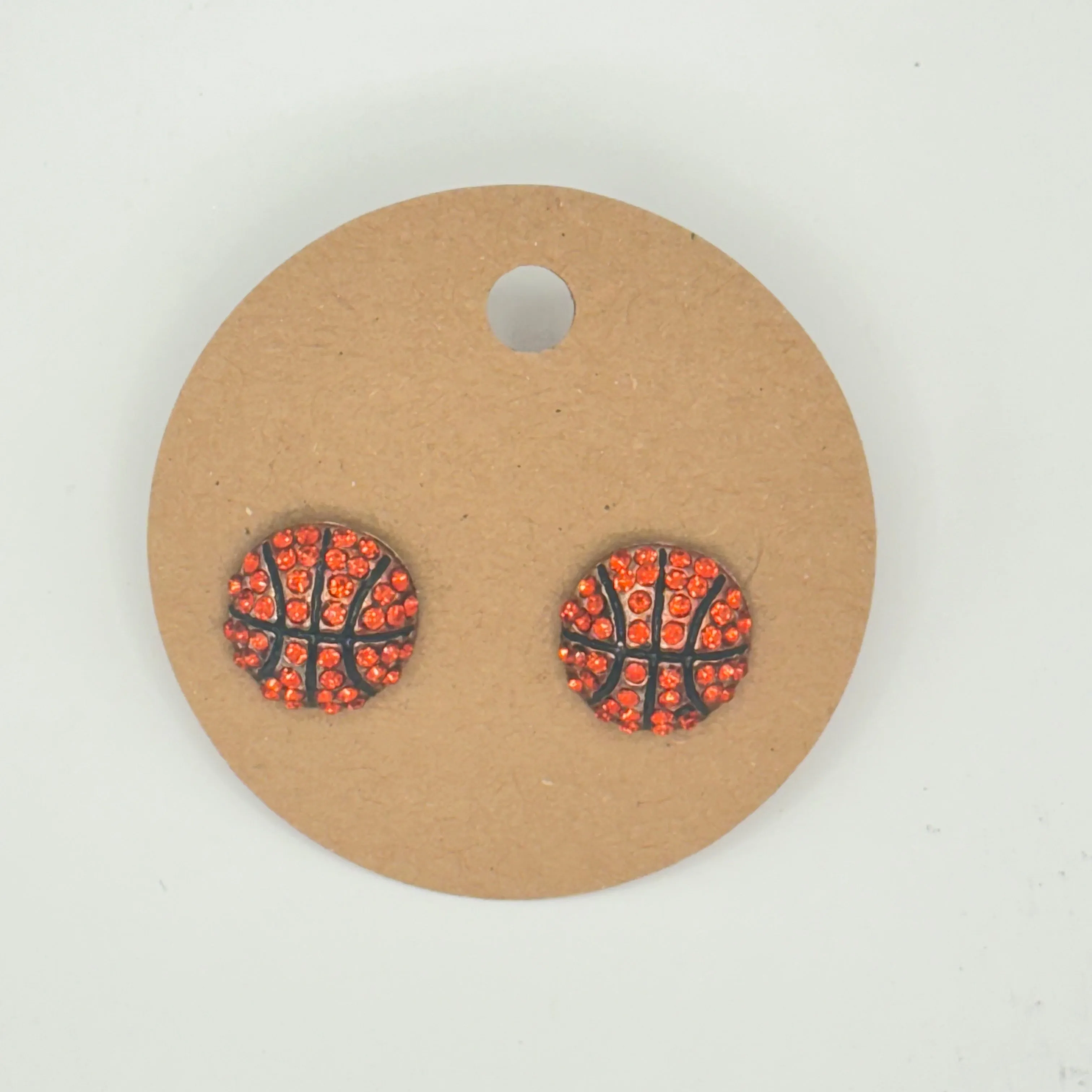 Basketball Post Back Earrings
