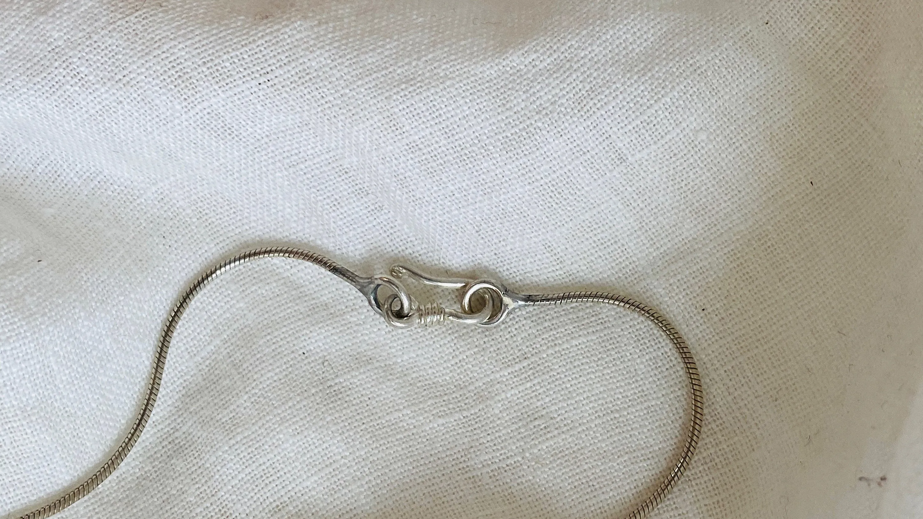 Boulder Opal and Silver Pendant Necklace. Snake Chain
