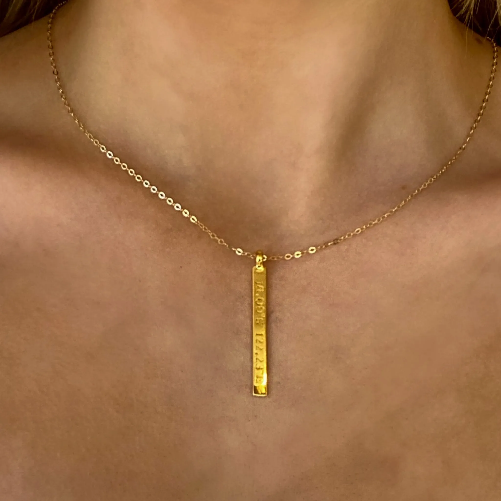 Broome Co-ordinates Pendant Gold