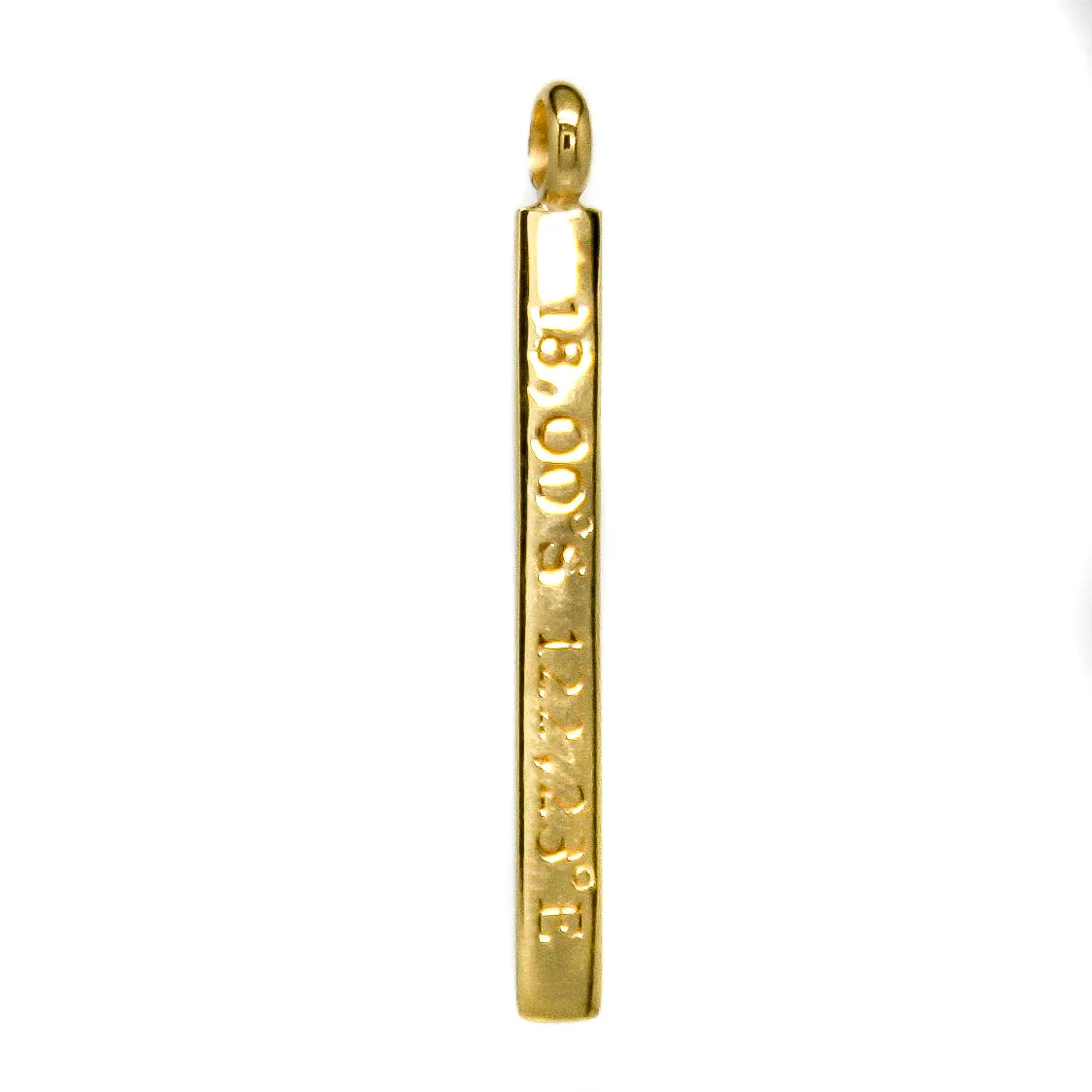 Broome Co-ordinates Pendant Gold