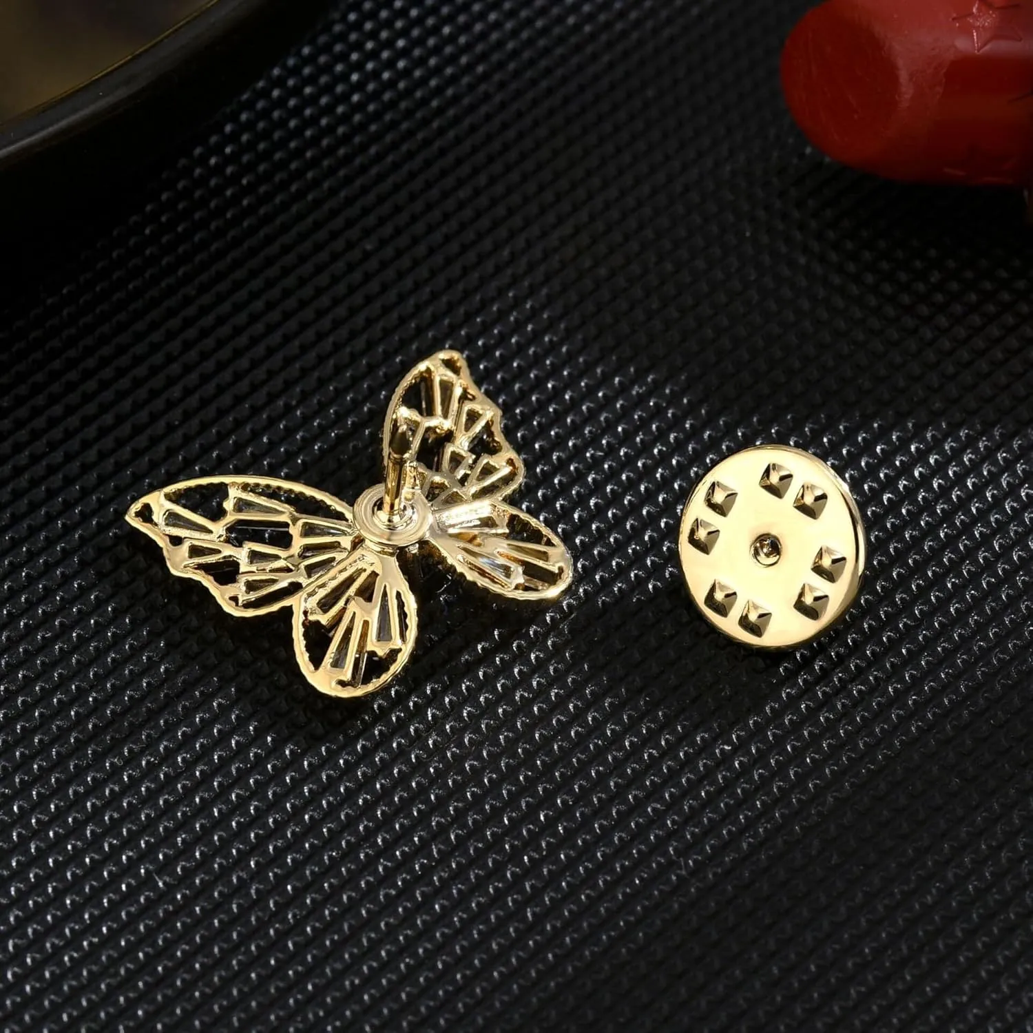 Butterfly Bee Brooches - Rhinestone Butterfly & Bee Lapel Pins - Valentine's Day Gifts for Her