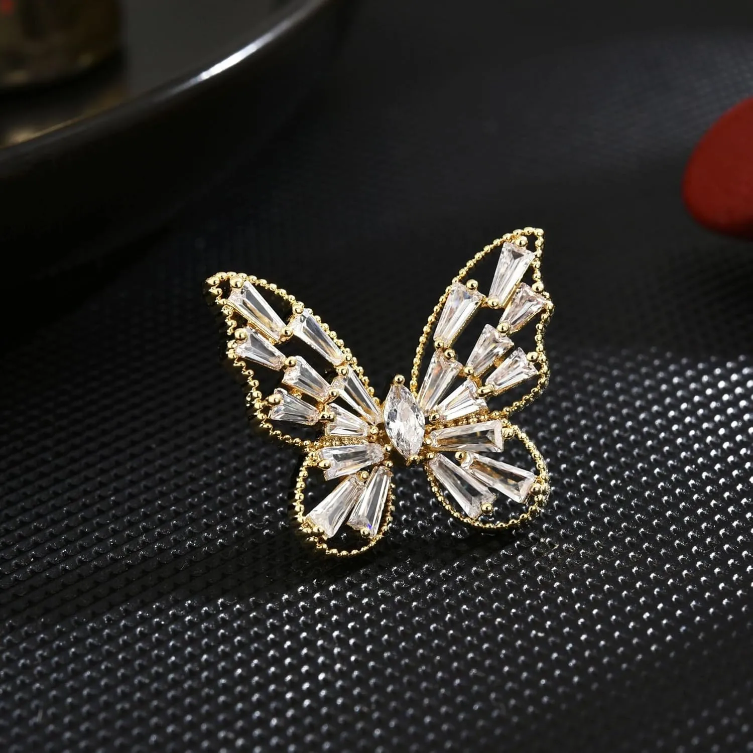 Butterfly Bee Brooches - Rhinestone Butterfly & Bee Lapel Pins - Valentine's Day Gifts for Her