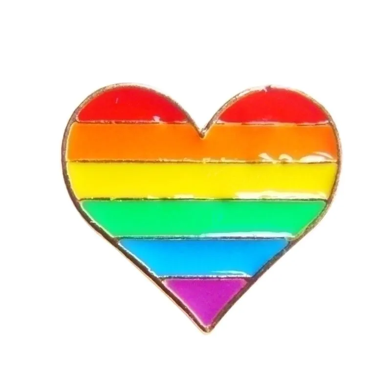 Cute Pin Cartoon Heart Shape Alloy Enamel Unisex Brooches