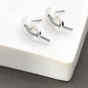 Disc drop earrings
