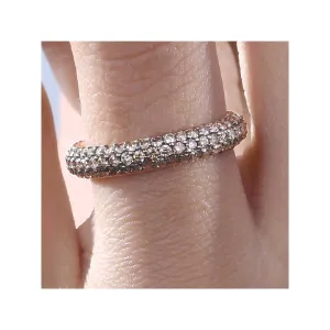 Kaj Fine Jewellery Classic Coffee Diamond Stackable Ring in 18KT Yellow Gold