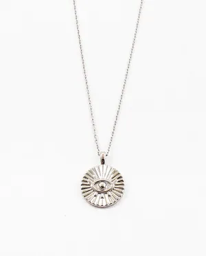 Laser Cut Evil Eye Necklace