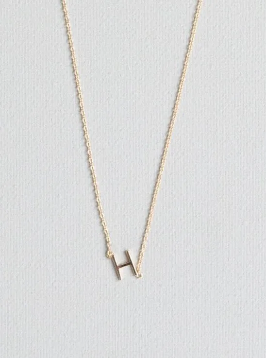 Luxe Initial Necklace - Gold
