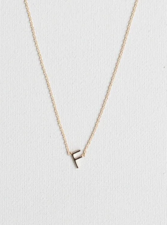 Luxe Initial Necklace - Gold