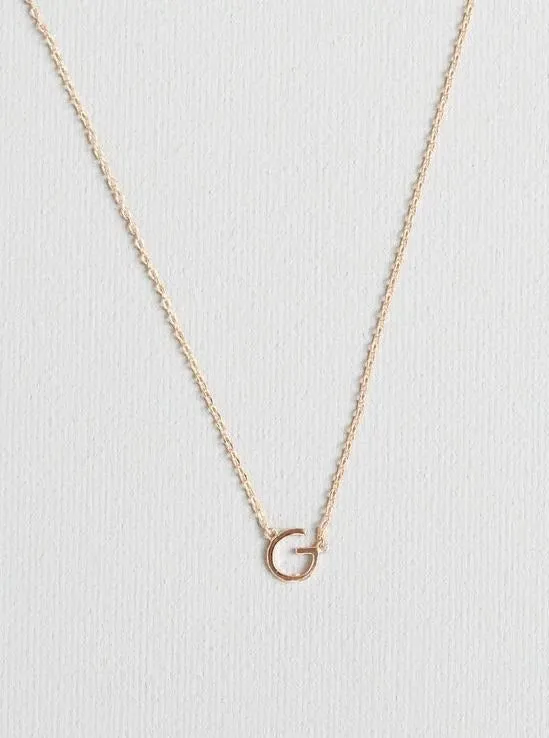 Luxe Initial Necklace - Gold