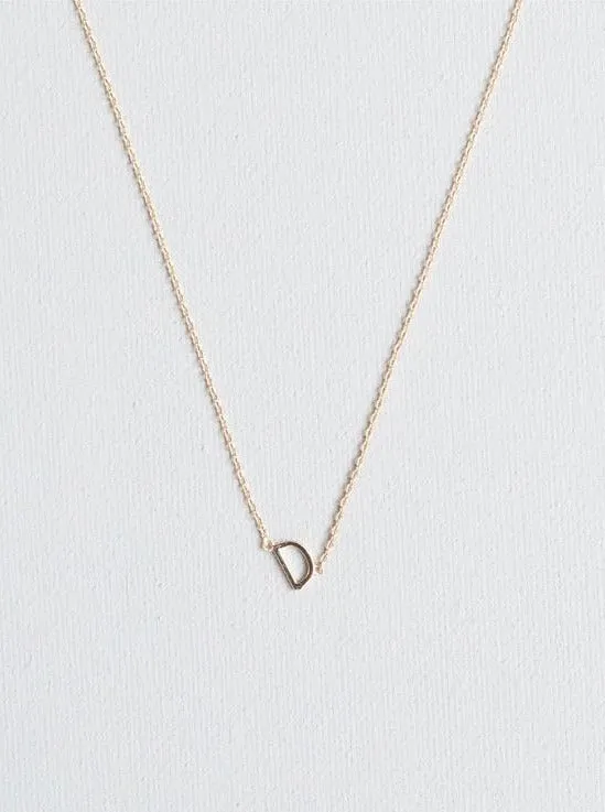 Luxe Initial Necklace - Gold