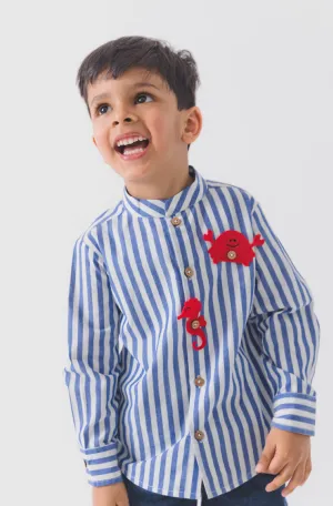 Sea-scape Shirt - Blue