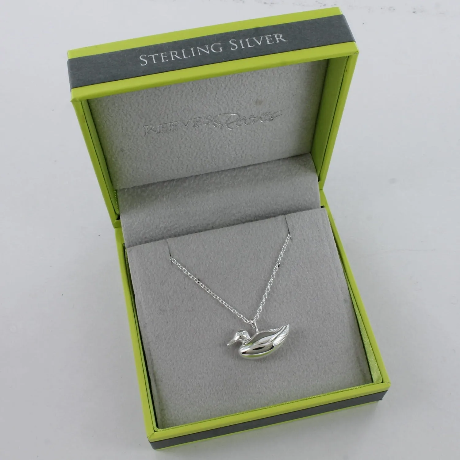 Sterling Silver Mallard Duck Necklace