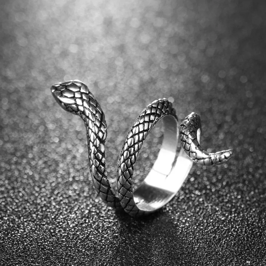 Unique Snake Spiral Ring
