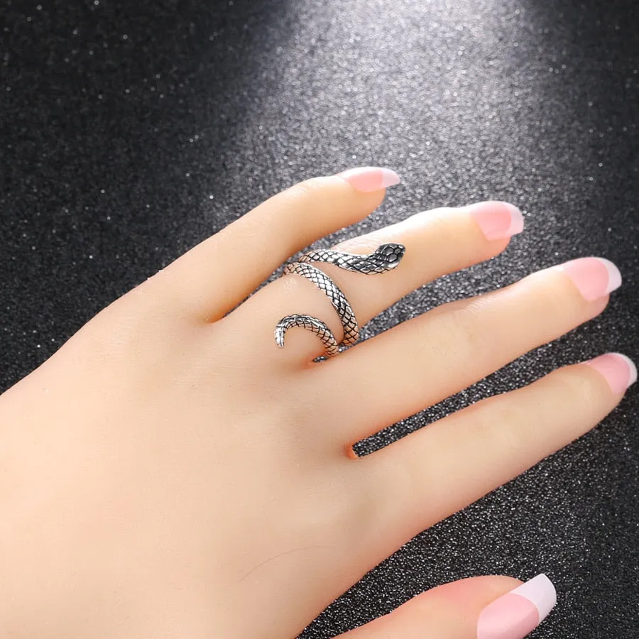 Unique Snake Spiral Ring