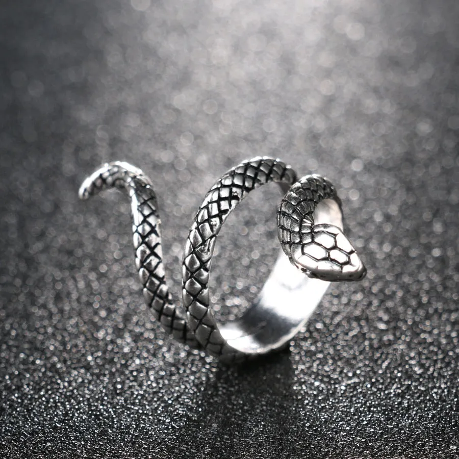 Unique Snake Spiral Ring