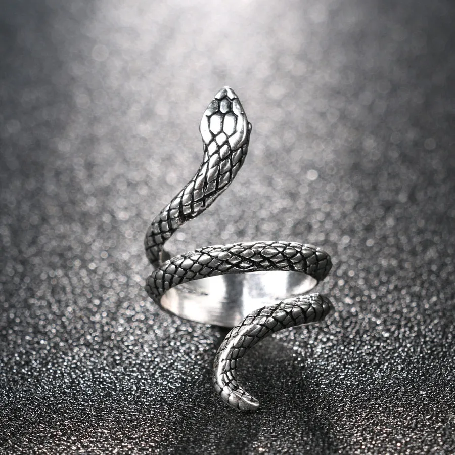 Unique Snake Spiral Ring