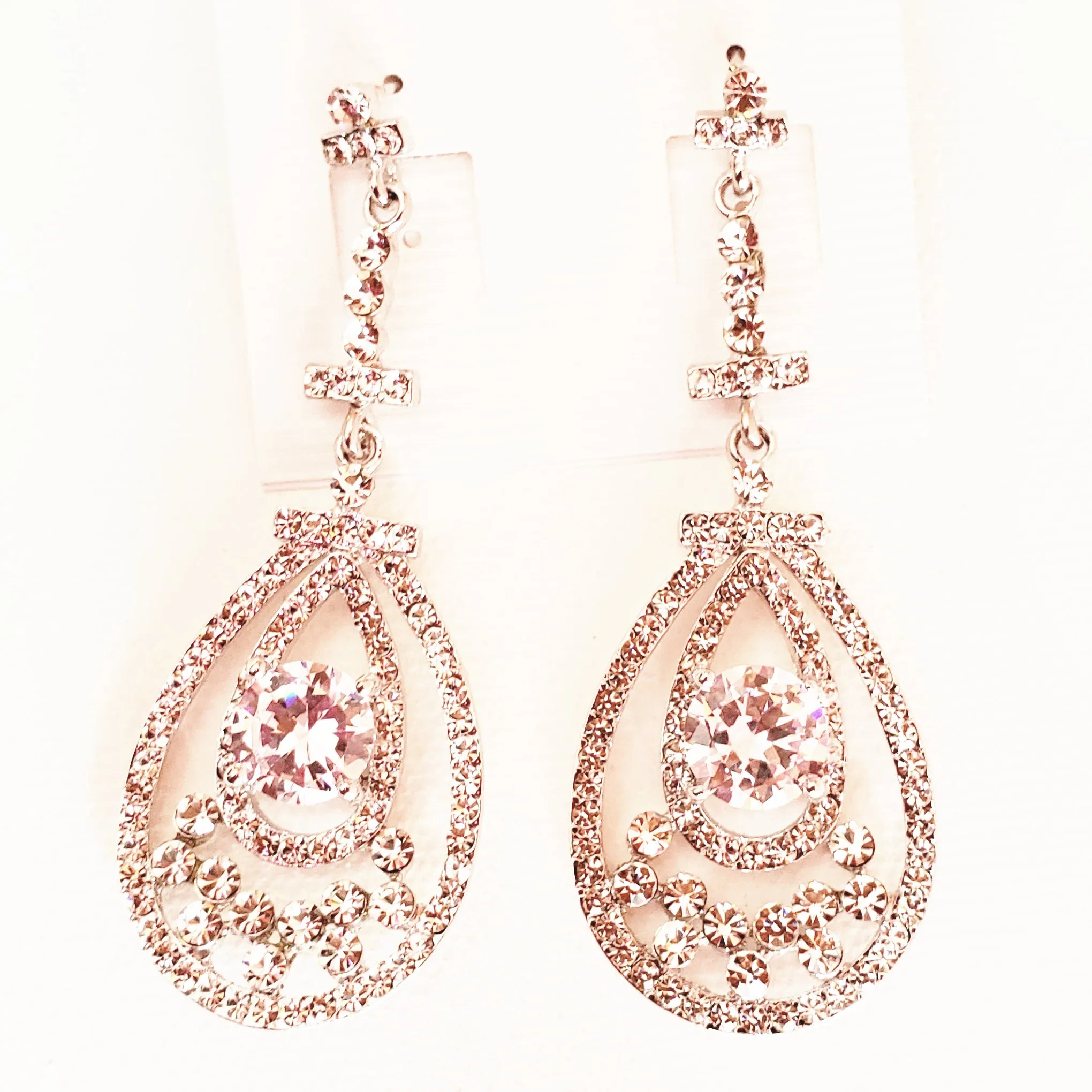 Vintage Glam Bridal Chandelier Earrings